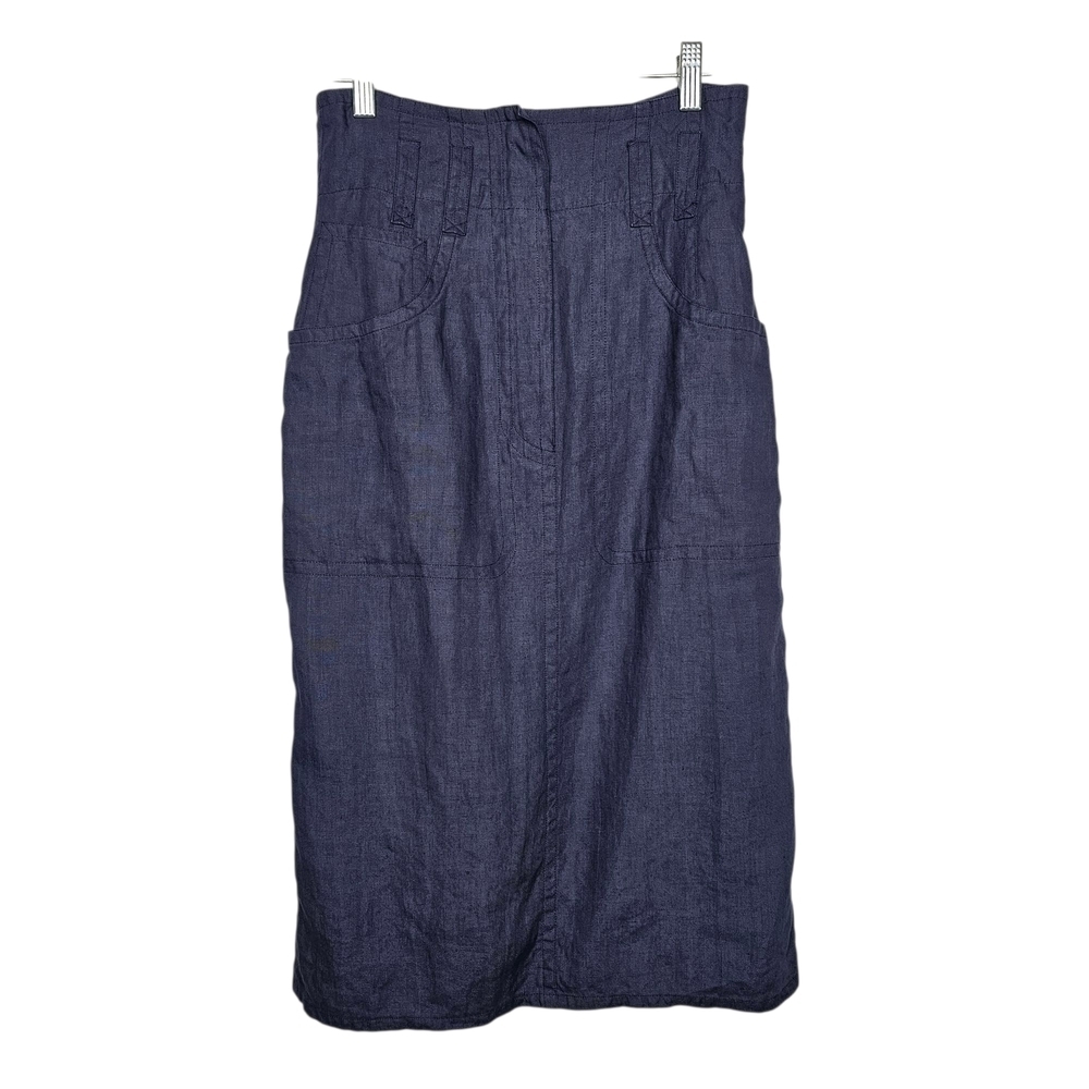 Jil Sander Blue Midi Pencil Skirt for Work